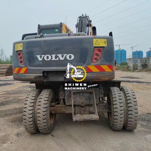 Excavadora de ruedas <span class=keywords><strong>Volvo</strong></span> usada ew145b ew140 <span class=keywords><strong>ew130</strong></span> ew205d excavadora de ruedas <span class=keywords><strong>Volvo</strong></span> 170 pintura original buen rendimiento - Product Image 4