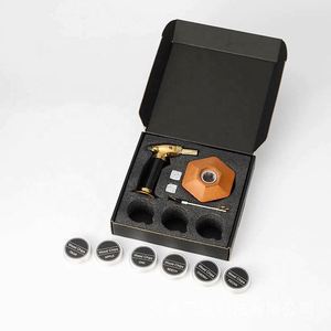 Kit de fumage pour cocktails personnalisé avec torche : 6 saveurs de copeaux de bois pour boissons et cocktails Old Fashioned (sans butane) - Product Image 4