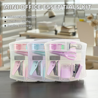 Kits de fournitures de bureau miniatures essentiels, accessoires scolaires et étudiants en métal, papier et plastique, essentiels pour l'école