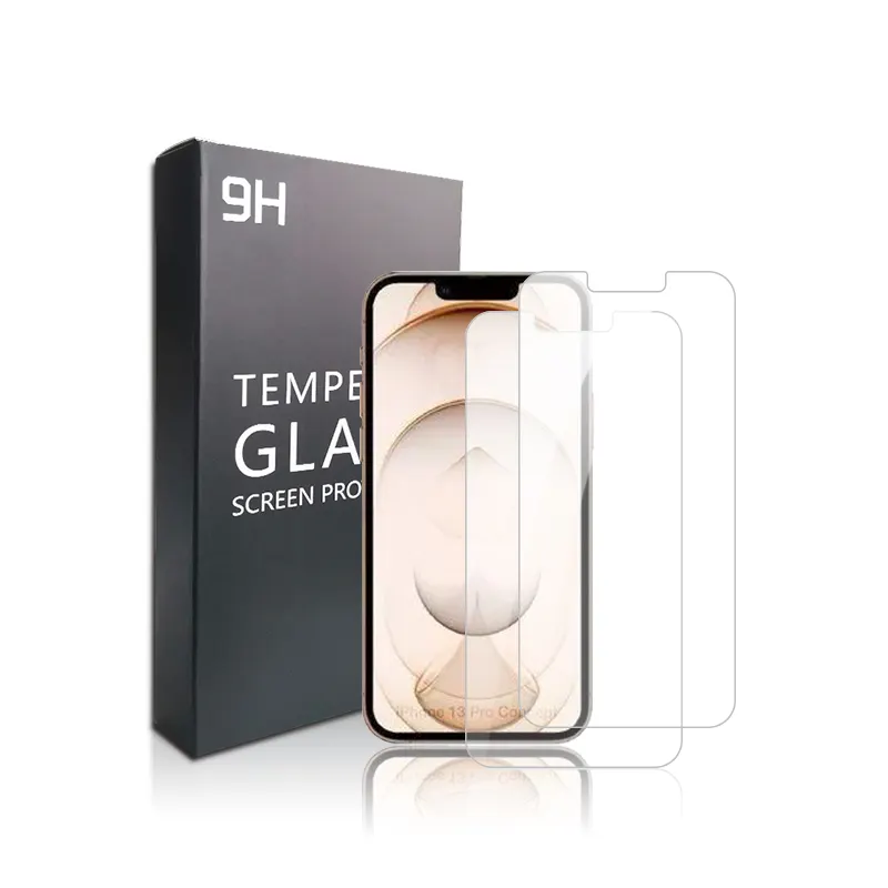 For iPhone 13 phone 2.5d tempered glass screen protector for iphone 13 mini 12 11 screen protector 2.5d 0.33mm 2021 glass