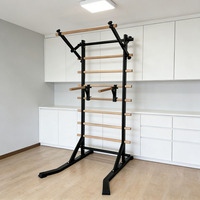Torre de barras de pared sueca profesional de acero y madera, equipo de entrenamiento sensorial para interiores para gimnasio en casa