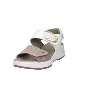 Sandales compensées Donna Serena pour femme, blanc beige, talon de 5 cm, taille 40 - Product Image 5