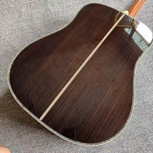 Guitarra Acústica Profesional D45 4/4 de 40 Pulgadas, Madera de Pino Sólida, 6 Cuerdas de Acero, Acabado Brillante, 20 Trastes, Sin Estuche - Product Image 5