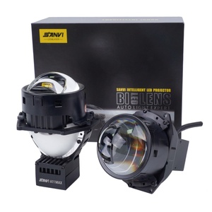 ไฟหน้าโปรเจคเตอร์ Bi LED Super Bright A11MAX ขนาด 3 นิ้ว 73w ชุดเลนส์อัพเกรดอะไหล่รถยนต์ - Product Image 1
