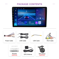 Reproductor Multimedia para coche 2 Din 7 "9" 10 "Android 14 estéreo RAM 4GB 64GB ROM BT FM Procesador de señal Digital Radio Para vídeo de coche