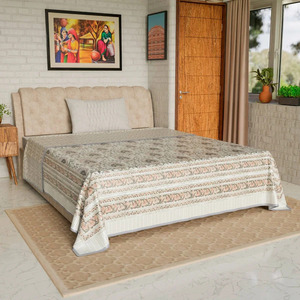 Couvre-lit matelassé en coton imprimé – Motif Paisley traditionnel pour la décoration de chambre, la literie domestique et la vente en gros - Product Image 4