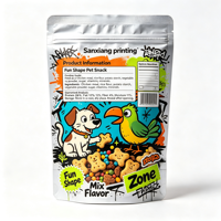 Sachet Doypack à fermeture éclair en nylon, BOPP et feuille d'aluminium, imprimé numériquement, haute résistance à l'humidité, pour aliments déshydratés pour animaux de compagnie (snacks pour chats et chiens)