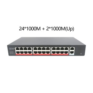 24 Port POE <b>Switch</b> 802.3af/at 24*1000Mbps+2*1000Mbps Uplink RJ45+2*SFP Gigabit Rack <b>Network</b> <b>Switch</b> 48V 400W Ethernet <b>Switch</b> - Product Image 4