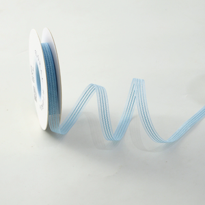 New blue series <b>ribbon</b> flower cake baking packaging decoration <b>ribbon</b> gift wrapping DIY bow tie - Product Image 2