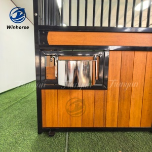 Stabiele paardenvoederbak van roestvrij staal, anti-roest, voor professioneel paardendienst - Product Image 3