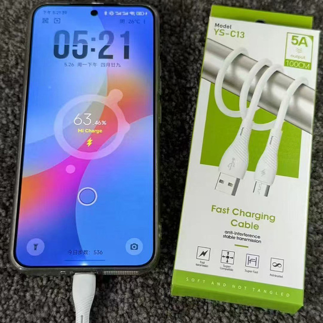 PD 3.0 Custom Magnetic Coil USB-C Super 60W Fast Charge Metal Data Cable for OnePlus IOS Computer & Camera