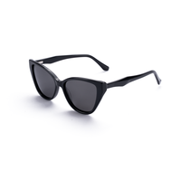 Lunettes de soleil unisexes Elan Optical SYB6207 de haute qualité, monture œil-de-chat pleine monture sans peinture, monture en acétate naturel parfumé