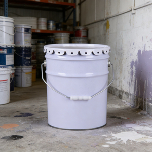 Paint <b>Bucket</b> Tinplate Material High Quality Flower <b>Lid</b> Factory Direct Sales Support Customization 13LL Metal <b>Bucket</b> <b>with</b> <b>Lid</b> - Product Image 2