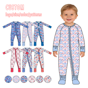 Grosir Romper Bayi Bambu MOQ Rendah Piyama Butik Tidur Bayi Baru Lahir Berkualitas Tinggi Kotak Misteri Bayi Populer Satu Set - Product Image 5