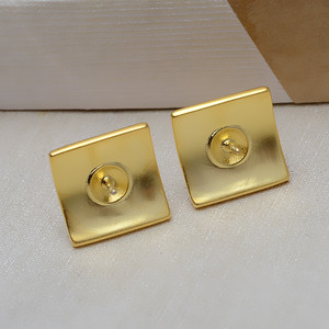 Pendientes de Plata S925 con Perlas Cuadradas, Versión Europea, Americana y Coreana, Accesorios DIY Personalizados de 9-12 Pulgadas - Product Image 5