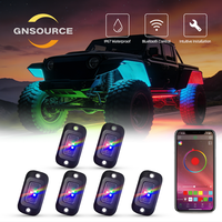 Kit d'éclairage LED RGB en aluminium étanche IP67 Gnsource avec contrôle par application pour la rénovation des châssis et des passages de roues de camionnettes, 4x4, SUV, etc.