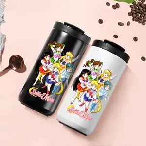 Tazza d'acqua in acciaio inossidabile 304 tazza per auto tazza da caffè da 450ml anime SPY FAMILY Sakura Avengers Attack Giant Sailor Moon My Academy
