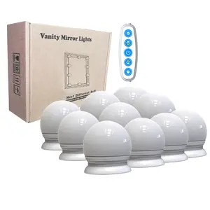 New 10 Bóng Đèn, 12 Bóng Đèn, 14 Bóng Đèn Tự Làm Vanity Gương Lights 5 Màu Nhiệt Độ Hollywood Phong Cách Led Trang Điểm Vanity Gương Đèn Kit