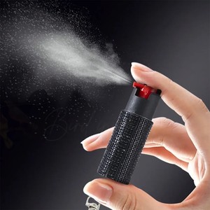 Professional Grade Diamond Spray Keychain Self Defense Women Pink Cry Carry Case Mace Rhinestone <b>Kit</b> Black Guard Dog Spray - Product Image 1