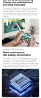 Projecteur LED compact intelligent Mijia 2 Pro Mi, 1080p Full HD, 3000-3500 ANSI Lumen, Android, 3D, courte focale, correction trapézoïdale horizontale