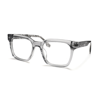 Produits très demandés Nouvelles montures de lunettes de vue unisexes tendance en acétate transparent anti-lumière bleue à motif floral