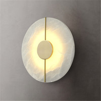 Applique murale LED moderne en laiton de style nordique avec marbre