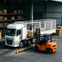Semi-remorque robuste à 3 essieux de 40 pieds avec ridelles en acier haute résistance pour le transport logistique et la livraison de marchandises sèches palettisées