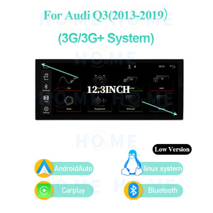 Écran multimédia de voiture, console <span class=keywords><strong>centrale</strong></span>, Carplay sans fil pour <span class=keywords><strong>Audi</strong></span> <span class=keywords><strong>Q3</strong></span> 2013-2018, navigation GPS, écran ultra-fin de 12,3 pouces - Product Image 2