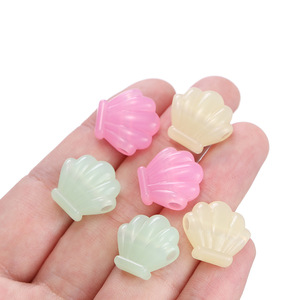 Acrylic <b>Shell</b> Beads With Holes Loose For Jewelry Making DIY Accessories Spring 2024 Yiwu Origin - Product Image 2