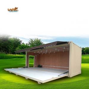 Electric Hydraulic Drop Down Showroom Bar Outdoor Mobile Prefabricated House 20ft Shipping Container Coffee <strong>Shop</strong> - Product Image 1