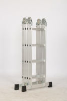 Échelle en aluminium multi-positions 4x4 pliable et combinable pour la maison et l'entrepôt