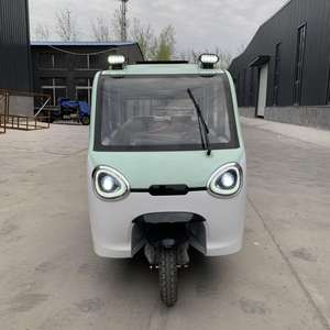 Triciclo Eléctrico de Carrocería Cerrada Fabricado en China, de Alta Velocidad, con 3 Asientos, para Transporte de Pasajeros y Uso Doméstico - Product Image 1