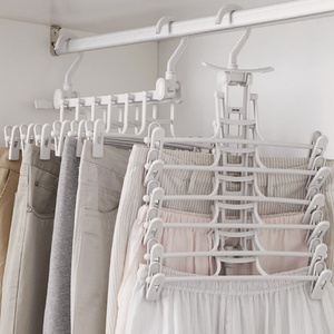 Pinza Multifuncional para Colgar Ropa, Ahorra Espacio, Capacidad para 6 Pantalones, Ideal para Familias - Product Image 2