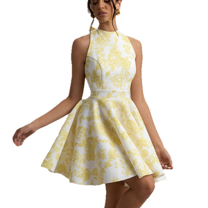 Customizable <strong>Clothing</strong> Women's Casual Spring Summer Dresses European American Style Lace-up Printed Suspender <strong>Mini</strong> Skirts - Product Image 6