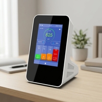 Détecteur intelligent de qualité de l'air WiFi, contrôle via l'application Tuya, portable, PM1.0 PM2.5 PM10 HCHO CO2, moniteur de gaz avec grand écran