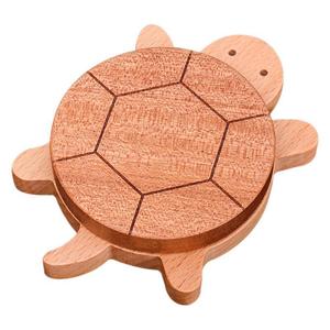 Cute wooden turtle coaster, tea <b>mat</b>, <b>bar</b>/cafe/teahouse table <b>mat</b>, heat-resistant solid wood placemat - Product Image 2