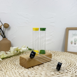 Matériau PS personnalisé 16*125mm transparent 10ml-50ml pour tube avec couvercle Logo personnalisé Marque YJ - Product Image 1