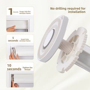 <span class=keywords><strong>Rideaux</strong></span> de chambre à coucher occultants en polyester, nouveau modèle 2025, pour fenêtre, <span class=keywords><strong>baie</strong></span> <span class=keywords><strong>vitrée</strong></span>, pare-soleil, stores sans perçage, stores à enrouleur à levage et glissement - Product Image 4