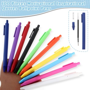 OEM Custom Bulk Plastic Ballpoint Pens Multicolored Rubber Coated Retractable 1.0mm <b>Writing</b> Width Sports Themed Stationery - Product Image 4