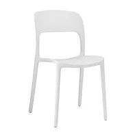 Chaise de salle à manger empilable en plastique PP monobloc contemporain, vente chaude, pour la maison et l'hôtel