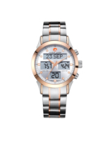 Montre de prière musulmane Alfajr, alarme de l'heure de prière, montre islamique pour homme, montre Azan avec boîtier en acier inoxydable, alarme de prière six fois par jour
