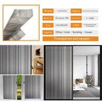 Abnehmbare Selbstklebende Sichtschutz-Fensterfolie Linienmuster Dekorative Moderne Wohnungsdekoration Hochwertige PET 5-Jahres-Folie