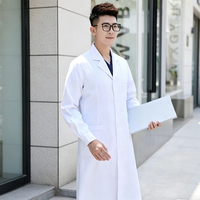 Blouse de laboratoire personnalisée, blouse de laboratoire blanche pour médecins, blouses de laboratoire d'hôpital de haute qualité, uniforme médical professionnel pour hôpital et laboratoire