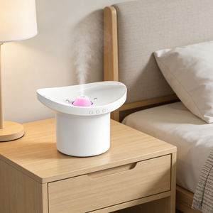 Humidificador ultrasónico con gotas danzantes, difusor de aromaterapia con luces de siete colores cambiantes - Product Image 1