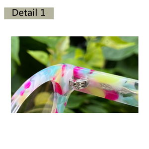 Cay Eye แว่นตากันแดดผู้หญิงหรูหราดีไซน์ใหม่แว่นกันแดดสีดำ UV400ลายดอกไม้ AT8017 - Product Image 2