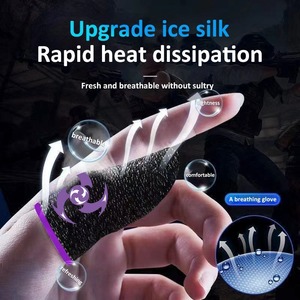 Fundas para Dedos de Juego de Fibra Plateada Diseñadas Específicamente para Deportes Electrónicos, Absorben el Sudor y Evitan Toques Accidentales. - Product Image 2