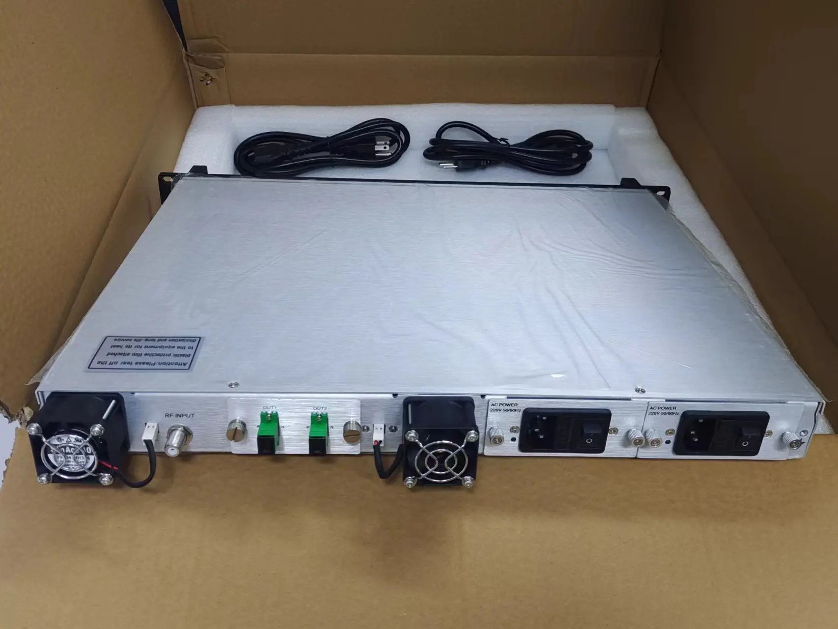 Original Fabricante 1550 transmissor óptico 10db 1550nm 30km Distância Transmissor Óptico