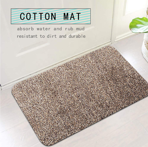 Tapis de porte super absorbant, lavable, antidérapant, pour les entrées, tapis anti-saleté, grattoir à chaussures avec dos en PVC - Product Image 5
