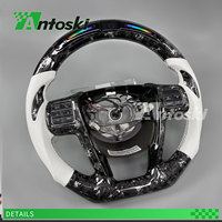Volant en fibre de carbone personnalisé avec affichage LED de régime en argent forgé pour Chrysler 200 200S 300 300C Pacifica 2011-2015 Uparade