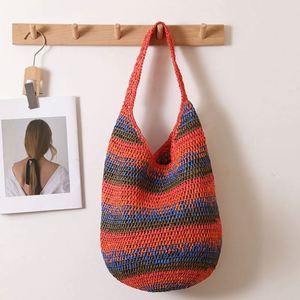 2025 Summer New Arrival Large Capacity Tote <b>Bag</b> Fashion Shoulder <b>Straw</b> <b>Bag</b> - Product Image 3